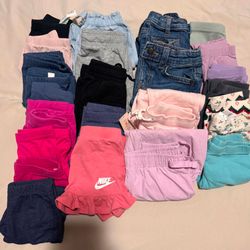 12-18 months girls leggings, jeans, & shorts