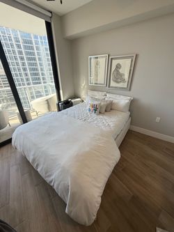 Judith Norman Queen Designer Upholstered Bed – High-End