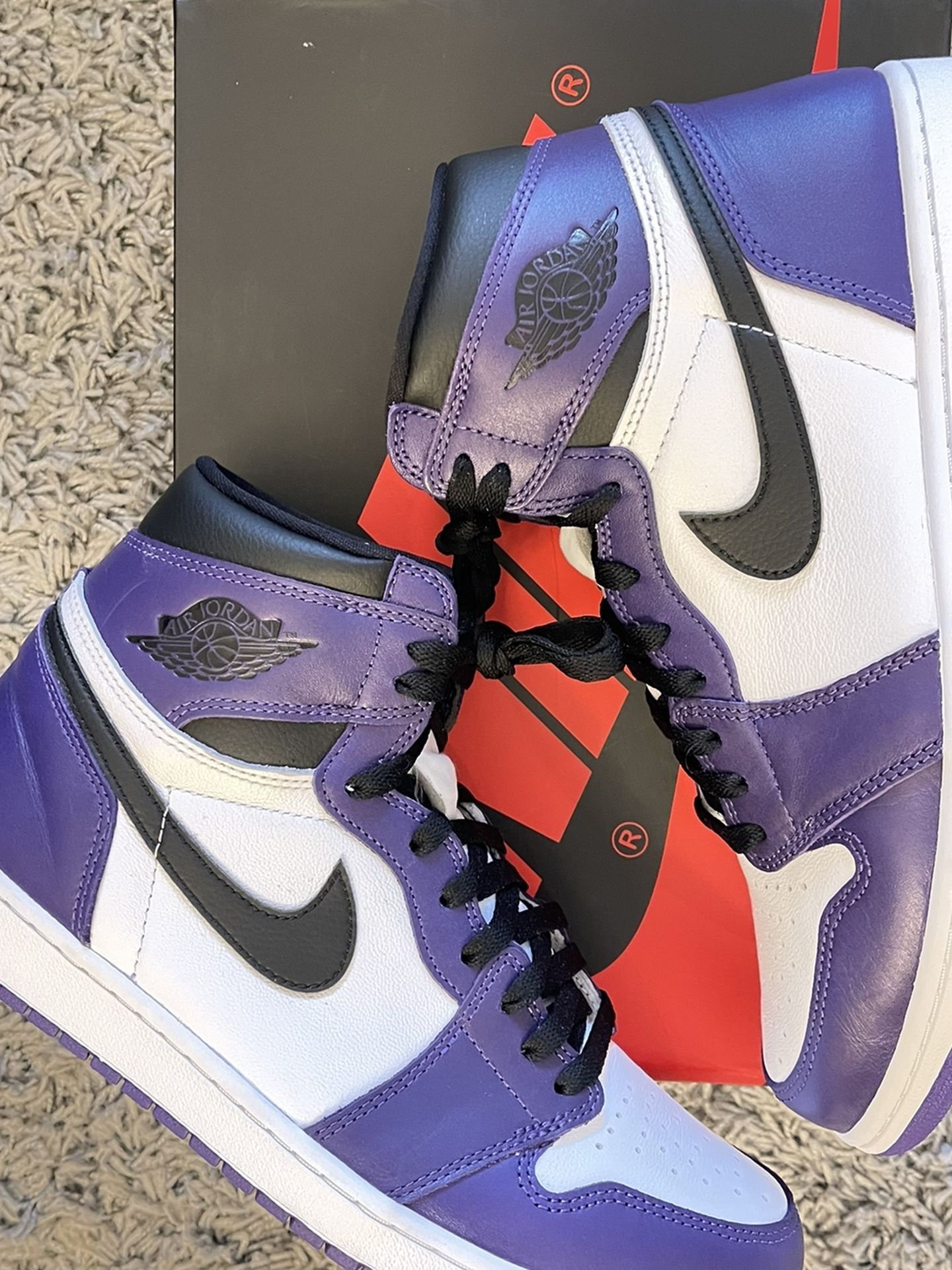 Jordan 1 Court Purple. Size 11