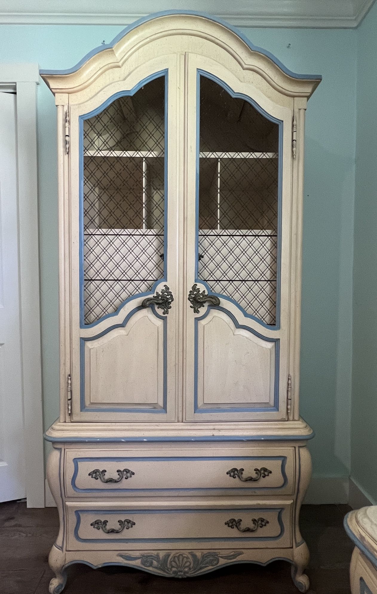 Unique Vintage French Style Armoire (Hickory brand)