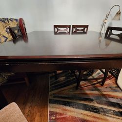 Dinning Room Table W/6 Counter Height Chairs 