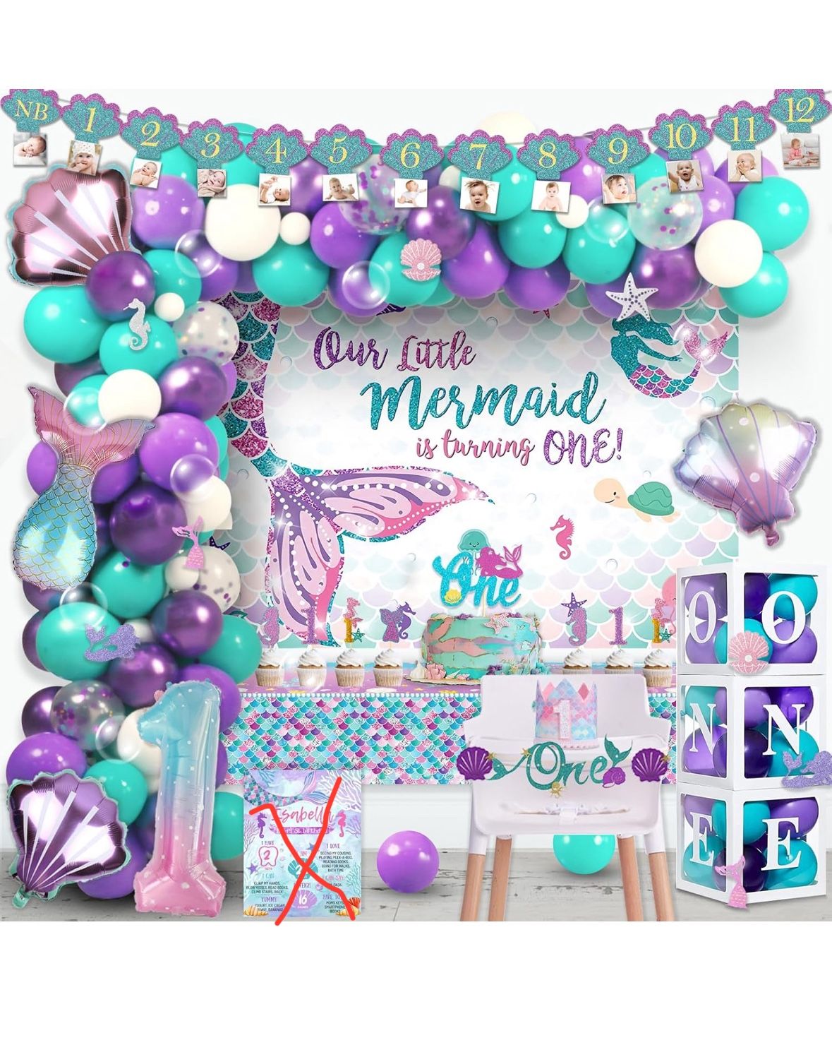 Mermaid Theme / Under The Sea Theme Party Decoration  