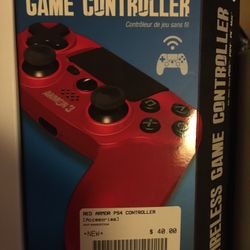 RED PS4 Controller.