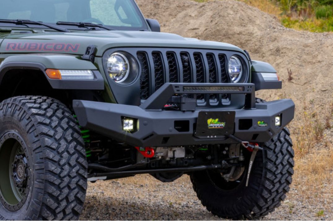 Ironman 4x4 Wrangler JL Steel Front Bumper - Winch Compatible