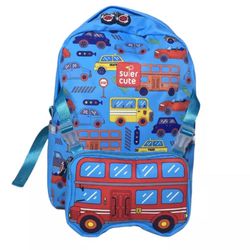 Kids School Blue Trucks Backpack