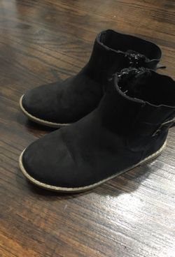Toddler Black Ankle Boots Size 9