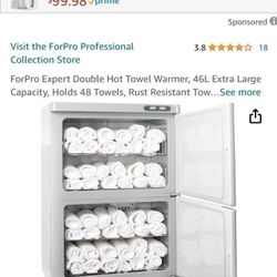 Brand new double hot towel, warmer extra large for $90
