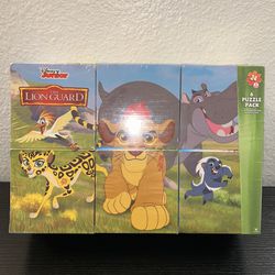 Disney Junior The Lion Guard Puzzle 6 Pack 24 Piece Puzzles Kids Fans Gifts