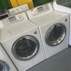 set washer and dryer gas LG  use like new perfect working 