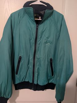 Vintage KProducts Teal Zip-Up Bomber Jacket