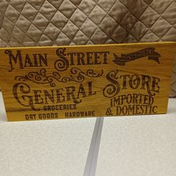 WOOD SIGN