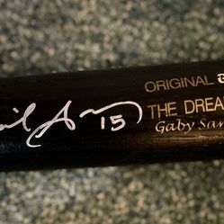 Gaby Sanchez autographed bat