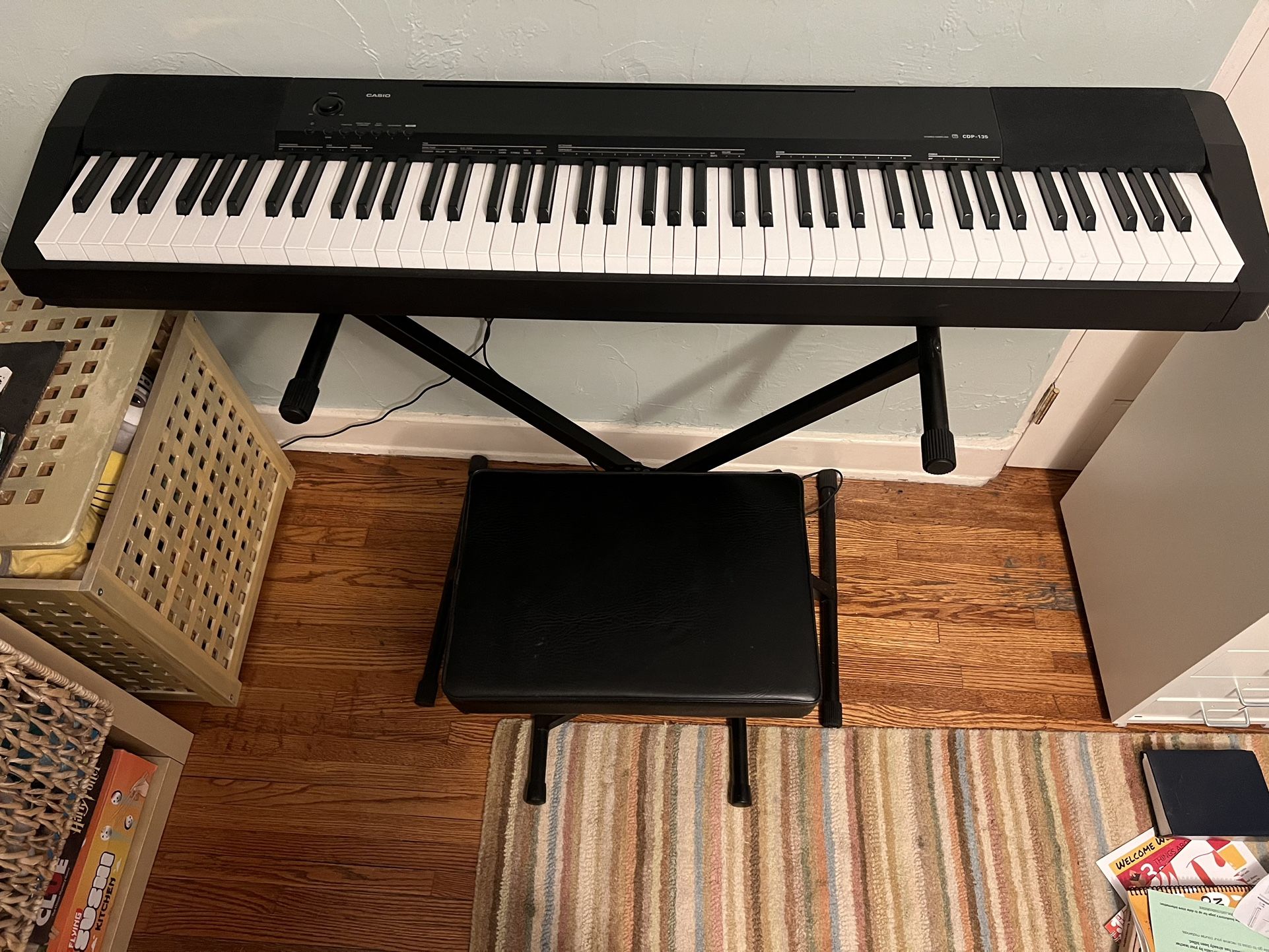Casio CDP-135 Digital Piano With Stand / Seat