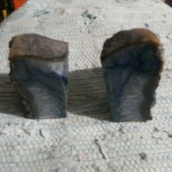 Agate Geode Bookends