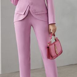 Stylish Light Pink Pantsuit 