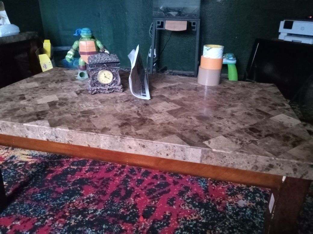 Marble End Tables And Coffee Table
