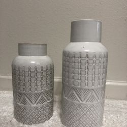 Textured Vases  (large & Small)