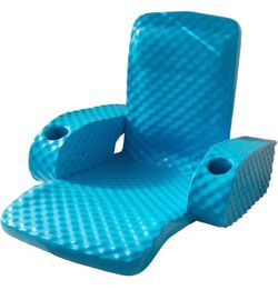 Folding Baja Chair Foam Pool Float – Marina Blue