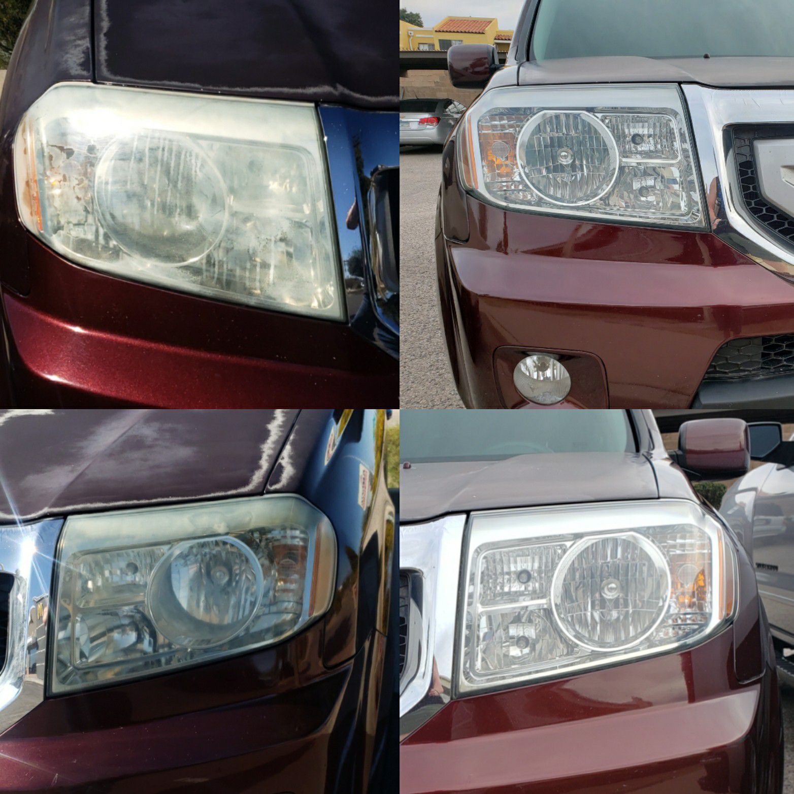 $40 Mobile Headlight restoration and auto detailing