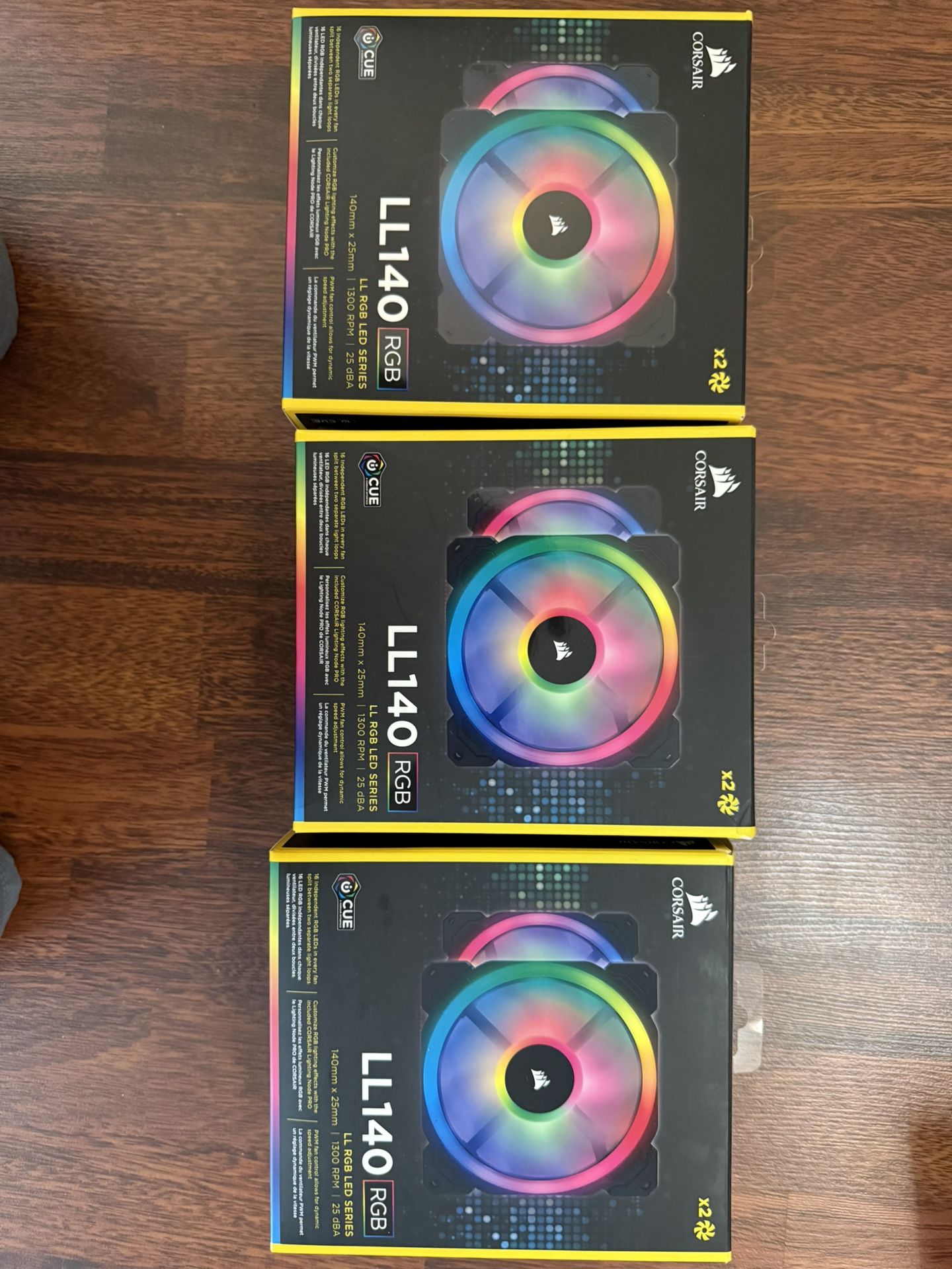 CORSAIR LL140 RGB LED Series | $60 per pair