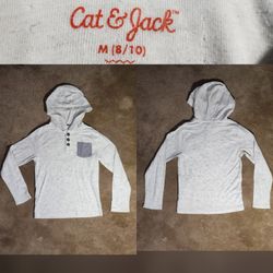 Cat & Jack Retro Long Sleeve Sweatshirt Hoodie Sz 8