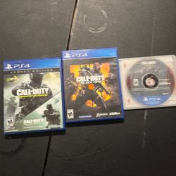 3 Call Of Duty PS4 games