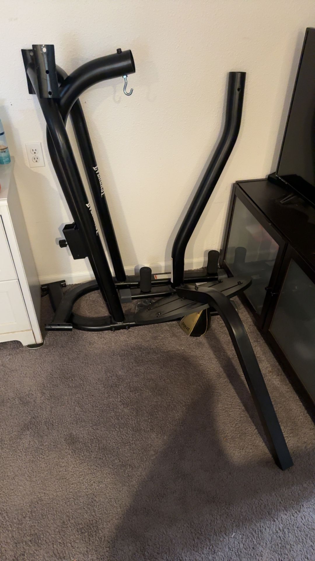 punching bag stand with speed bag attachment