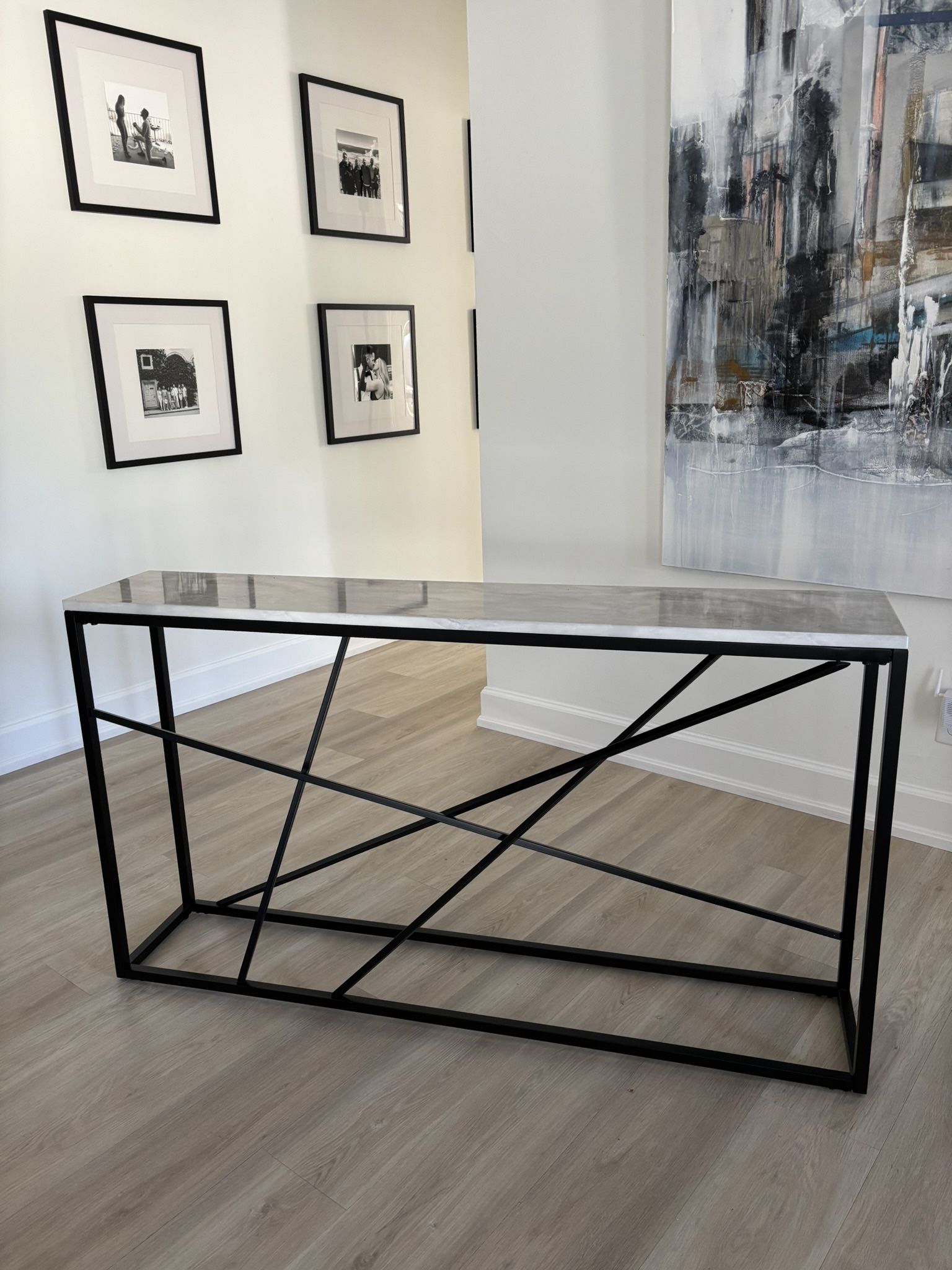 Pho-Marble Modern Console Table