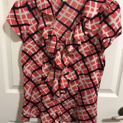 BANANA REPUBLIC Graphic Print Top ! Sz Medium