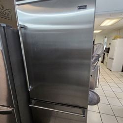 36" VIKING BUILT IN STAINLESS STEEL REFRIGERATOR 