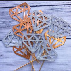 Diamond Cupcake topper