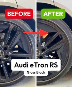 Doing rim blackout and caliper painting