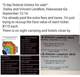 Dailey & Vincent Land Festival tickets