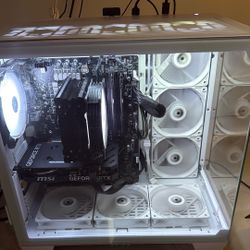 gaming setup pc,kbm,headset,monitor,mount.