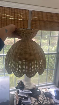 Rattan Ceiling light fixture