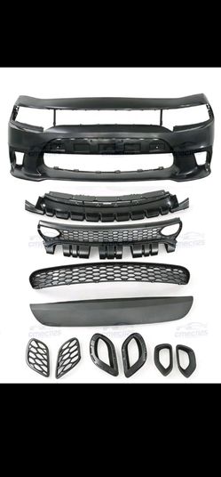 2015/2023 dodgecharger srt8 srt helical front bumper set