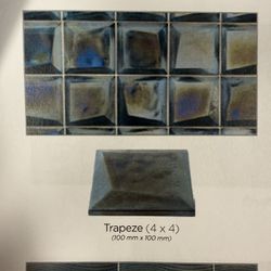 4x4 Designer Tile - Trapeze Style