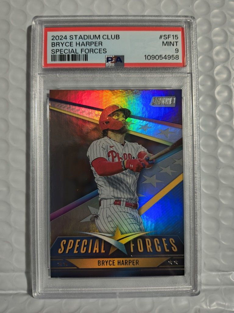 2024 Stadium Club Bryce Harper Special Forces #SF15 PSA 9
