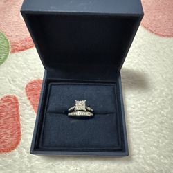 14k Gold Diamond Bridal Set 
