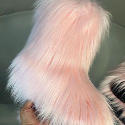 Pink Fur Boots 8-11