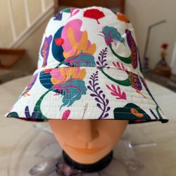 Disney Parks The Little Mermaid Reversible Bucket Hat One Size Ariel Sea Life