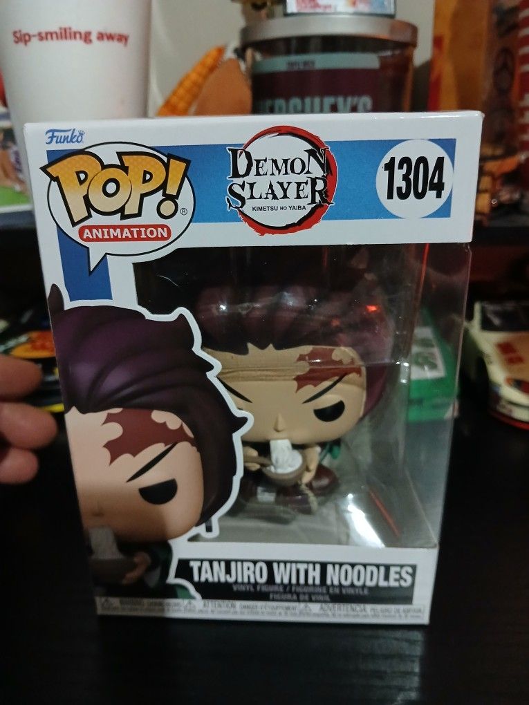 Brand New Demon Slayer Tanjiro With Noodles #1304 Funko Pop