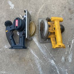 Ryobi And Dewalt Saws 14v
