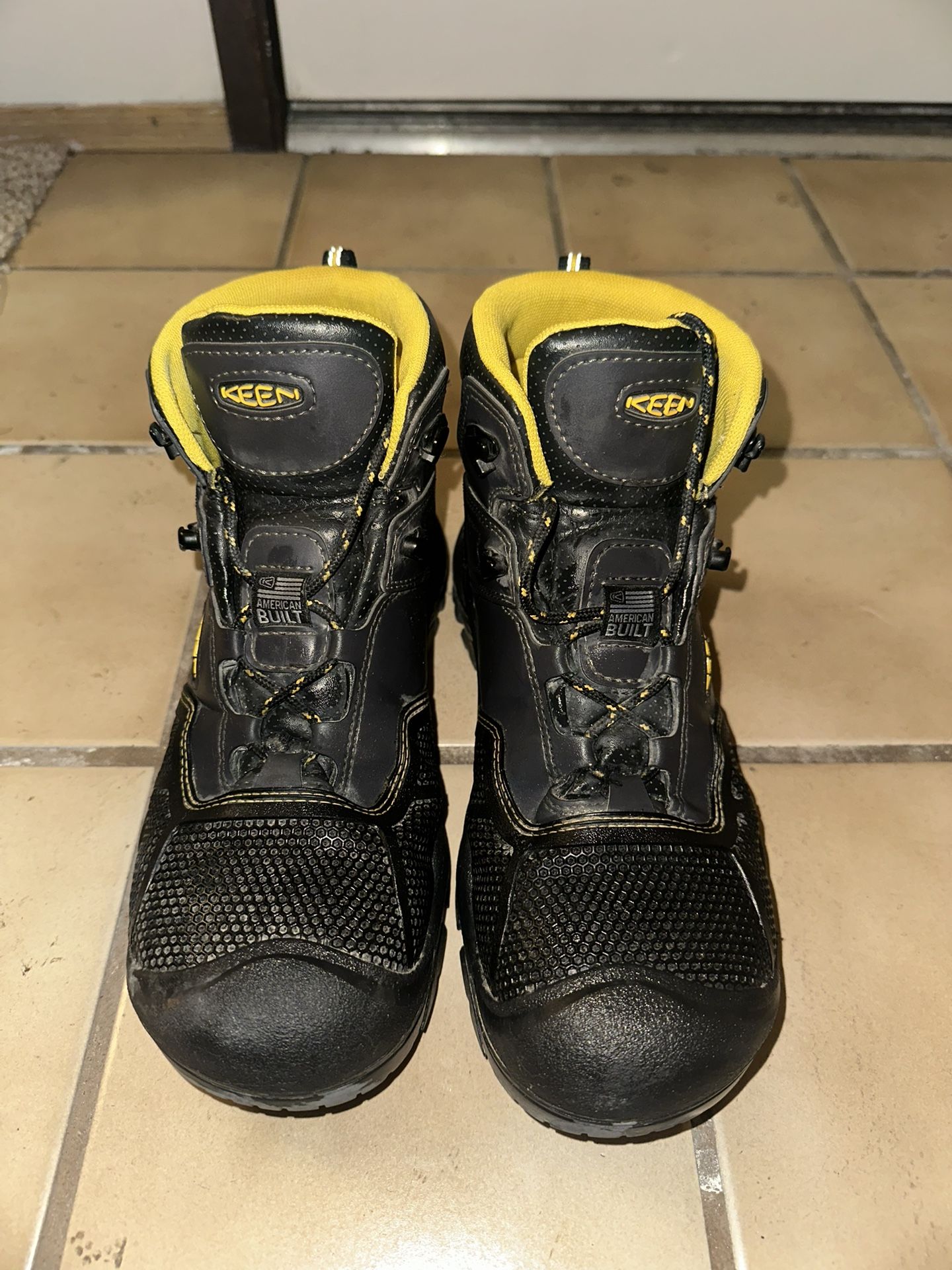 Keen Work Boots Size 9 Black