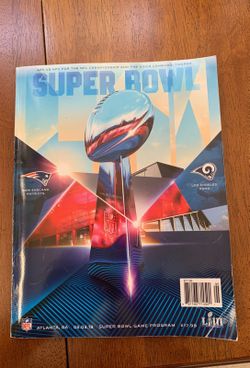 Super Bowl LIII program, New England Patriots vs Los Angeles Rams