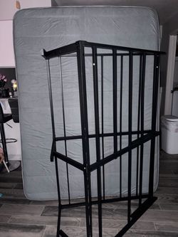 Queen bed and bed frame