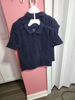 4 Polo Uniform Shirt Boys Navy Blue