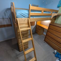 Twin Loft with Desk