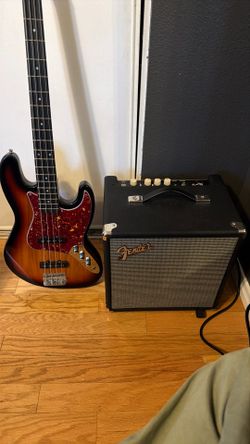 Jazz Bass Partscaster + Fender Rumble amp