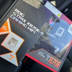 AMD RYZEN 7 9800X3D + ASUS ROG STRIX X870E 